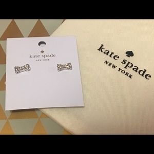Kate Spade Silver Bow Earrings